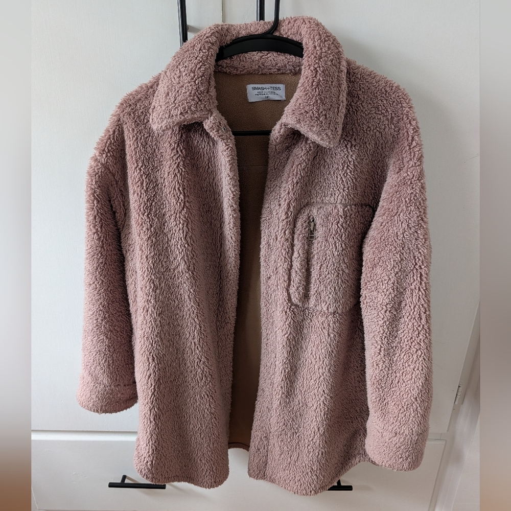 Smash + Tess x Kaitlyn Bristowe Dusty Tan Teddy Jacket